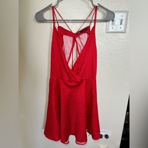 ZARA Red Polka Dot Dress